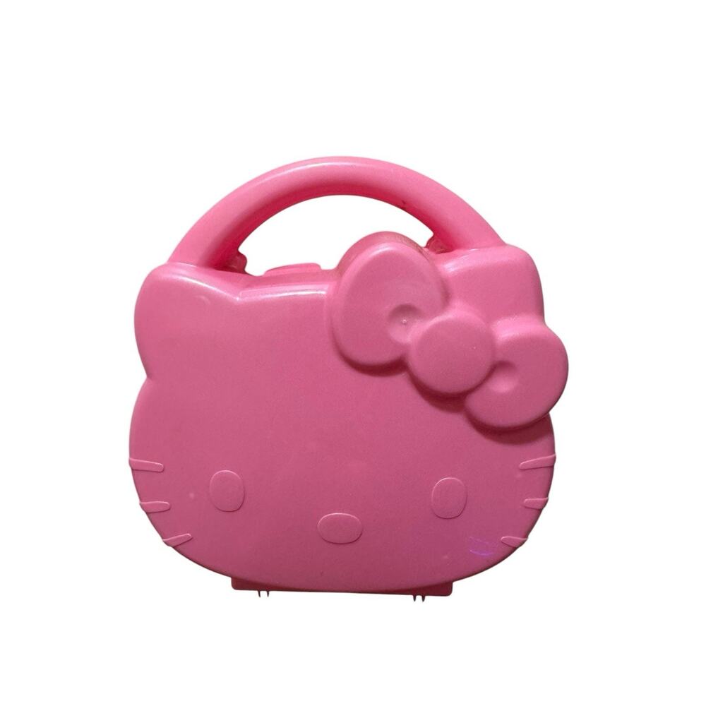 Vintage 2002 Hello Kitty McDonalds Happy Meal Pink Case Toys 7”